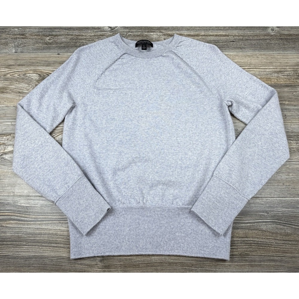 Banana Republic Women's S Grey Merino Wool Sweater Soft Career Office Chic